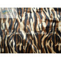 Leopard Pattern Printed Velboa Fabric For Garments